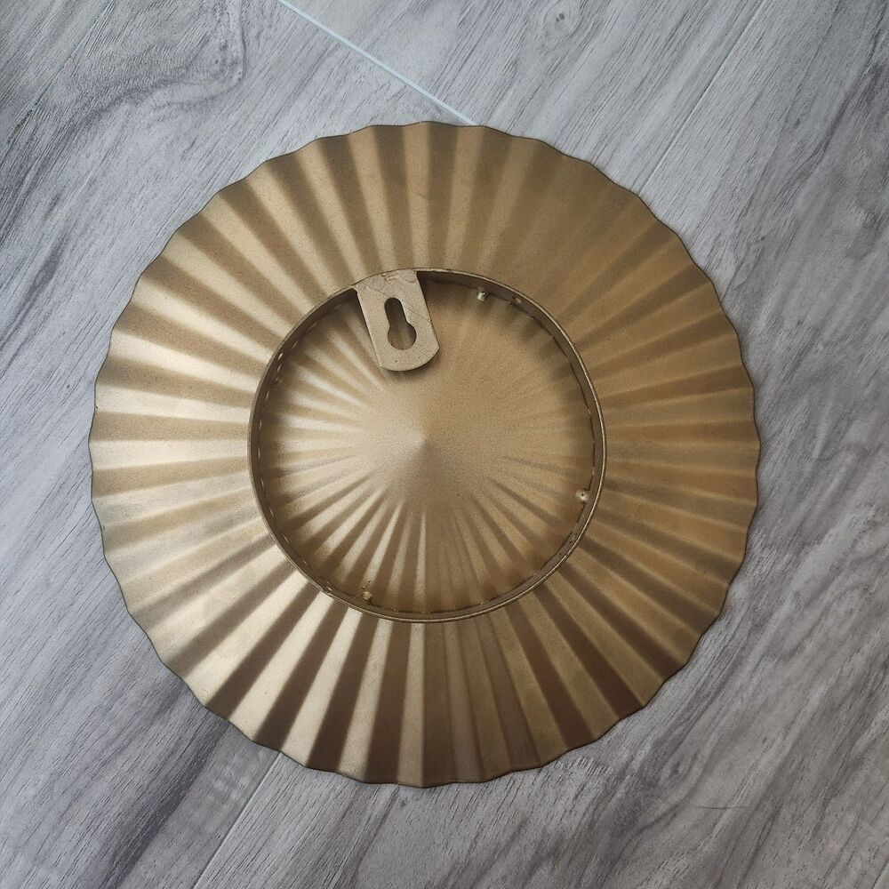 Gold Metal Sunburst Wall Decor Set Mid Century Modern Farmhouse Hanging Art - Picture 3 of 7